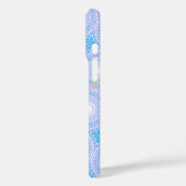 モノグラム電気青円パターン Case-Mate iPhoneケース (裏面 / 左)