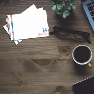 モノグラム青サンゴ文字Bノート ポストイット