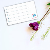 モノグラム青サンゴ文字Dノート ポストイット