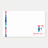 モノグラム青サンゴ文字Fノート ポストイット (正面)