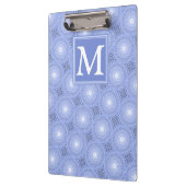 モノグラム青丸パターン クリップボード (左)