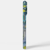 モノグラム青灰色抽象芸術模様 Case-Mate iPhoneケース (裏面 / 右)