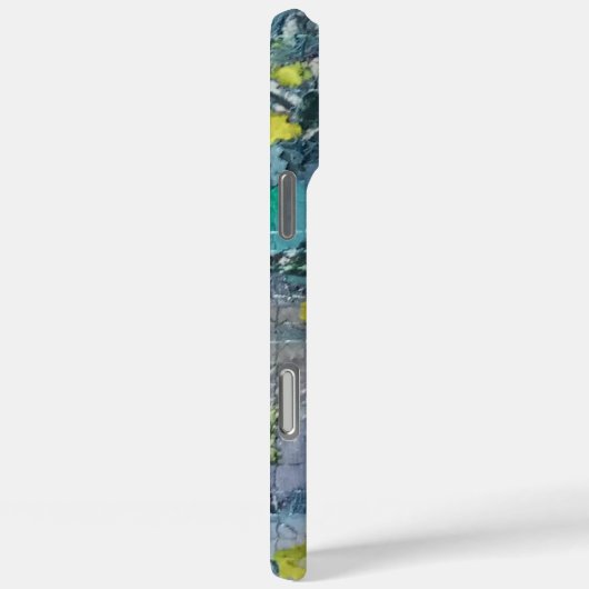 モノグラム青灰色抽象芸術模様 Case-Mate iPhoneケース (裏面 / 右)