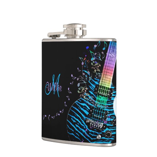 モノグラム音楽は「nのエレキギターのフラスコに注意します フラスク (左)