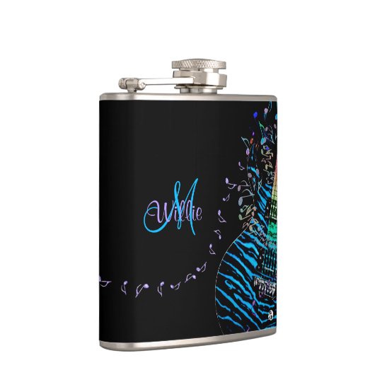 モノグラム音楽は「nのエレキギターのフラスコに注意します フラスク (右)