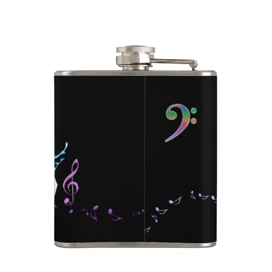 モノグラム音楽は「nのエレキギターのフラスコに注意します フラスク (裏面)