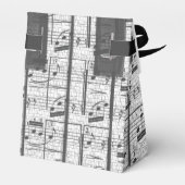 モノグラム音楽ノートパーティーの好意ボックス フェイバーボックス (裏面サイド)