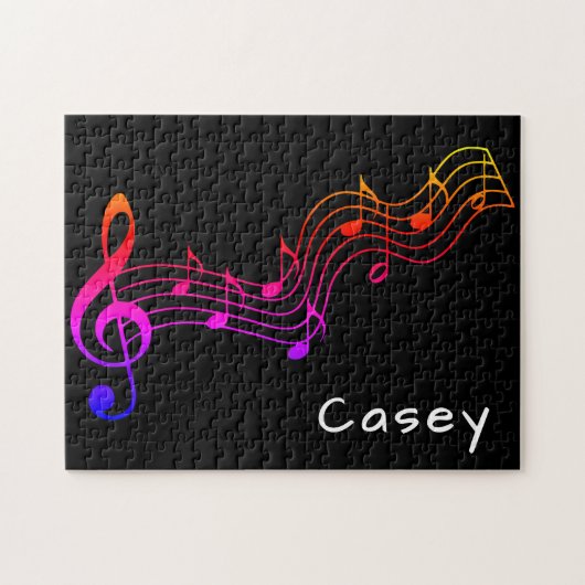 モノグラム音楽懸命挑戦悪エクストリームジガ ジグソーパズル (横)