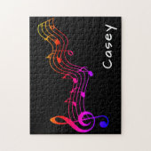 モノグラム音楽懸命挑戦悪エクストリームジガ ジグソーパズル (縦)