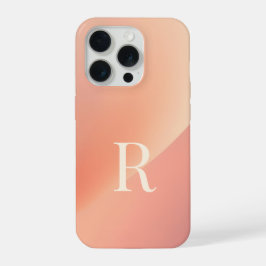 モノグラム風Rスマホケース - シンプルなイニシャルRデザイン iPhone 15 PROケース
