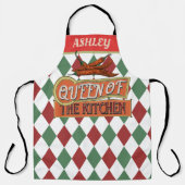 モノグラム魅力的なヴィンテージカラフルデザインチリ エプロン (正面)