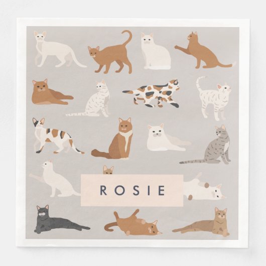 モノグラム魅力的キャットパターン猫好き (正面)