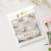 モノグラム魅力的キャットパターン猫好き フェイバーバッグ (封をした状態)