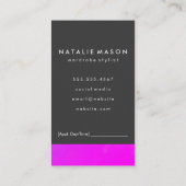 モノグラム鮮やかカラーアポイントメントカード 予約カード (裏面)