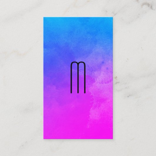 モノグラム鮮やかカラーアポイントメントカード 予約カード (正面)