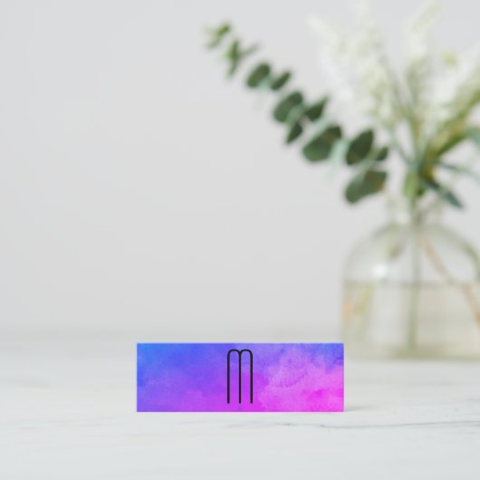 モノグラム鮮やかカラー スキニー名刺 (スタンド正面)