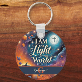 モノグラム鮮やかクリスチャンのハロウィーン聖句 キーホルダー