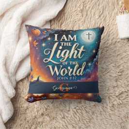 モノグラム鮮やかクリスチャンのハロウィーン聖句 クッション