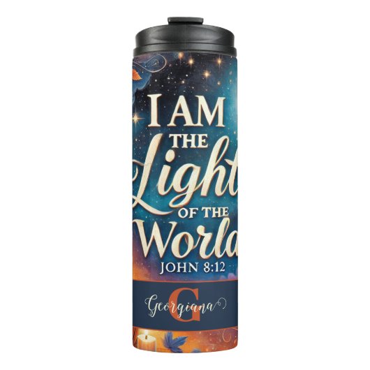 モノグラム鮮やかクリスチャンのハロウィーン聖句 タンブラー (正面)