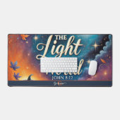 モノグラム鮮やかクリスチャンのハロウィーン聖句 デスクマット (キーボード&マウス)