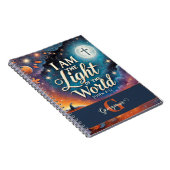 モノグラム鮮やかクリスチャンのハロウィーン聖句 ノートブック (右側)