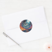 モノグラム鮮やかクリスチャンのハロウィーン聖句 ラウンドシール (封筒)