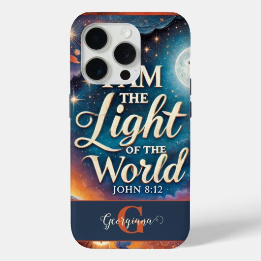 モノグラム鮮やかクリスチャンのハロウィーン聖句 Case-Mate iPhoneケース (裏面)