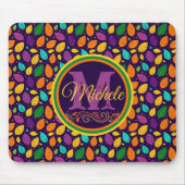 モノグラム鮮やか紅葉 マウスパッド (正面)