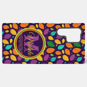 モノグラム鮮やか紅葉 SAMSUNG GALAXYケース (裏面横)