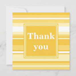 モノグラム黄ストライプ色 サンキューカード