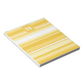 モノグラム黄ストライプ色 ノートパッド (アングル)