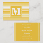 モノグラム黄ストライプ色 名刺 (正面/裏面)