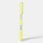 モノグラム黄色と白のパタ千鳥格子のーン Case-Mate iPhoneケース (裏面 / 右)