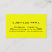 モノグラム黄色の背景色 名刺 (裏面)