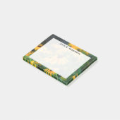 モノグラム黄色の黒い目スーザン花 ポストイット (アングル)