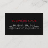 モノグラム黒の背景色 名刺 (裏面)