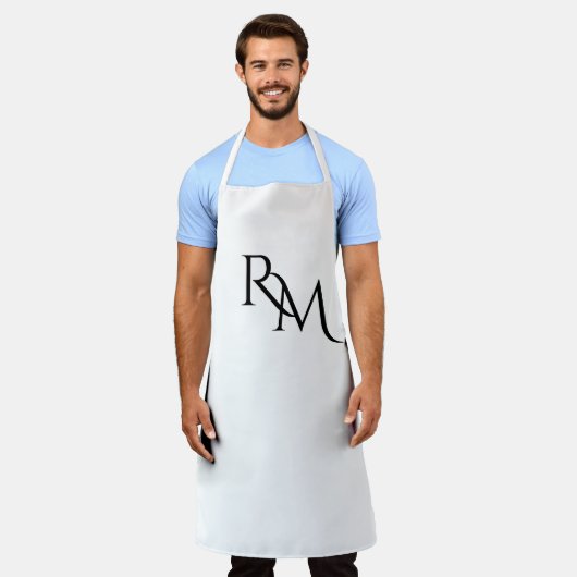 モノグラム黒ミニマル エプロン (着用した状態)