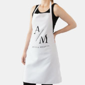 モノグラム黒ミニマル エプロン (インサイチュ)