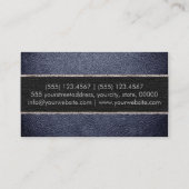 モノグラム黒レザールック 名刺 (裏面)