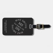 モノグラム黒人世界旅行 ラゲッジタグ (正面横)