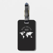 モノグラム黒人世界旅行 ラゲッジタグ (裏面縦)