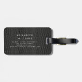 モノグラム黒色金属ハエレガントニカム ラゲッジタグ (裏面横)
