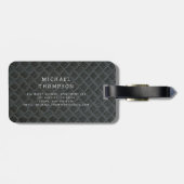 モノグラム黒色金属パタエレガントーン ラゲッジタグ (裏面横)