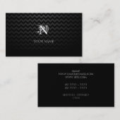 モノグラム黒（山形） 名刺 (正面/裏面)