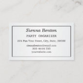 モノグラム黒、金ゴールド、白水玉模様 名刺 (裏面)