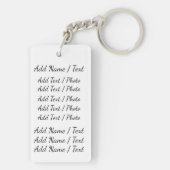 モノグラム2辺キーチカスタマイズェン キーホルダー (裏面)