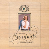 モノグラム2025卒業写真の発表 アクリル招待状 (正面)
