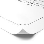 モノグラム24テーブルあなたの座席表を見つける ポスター (角)