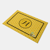 モノグラム24" x 36"ドアマット付きハニカム ドアマット (アングル)