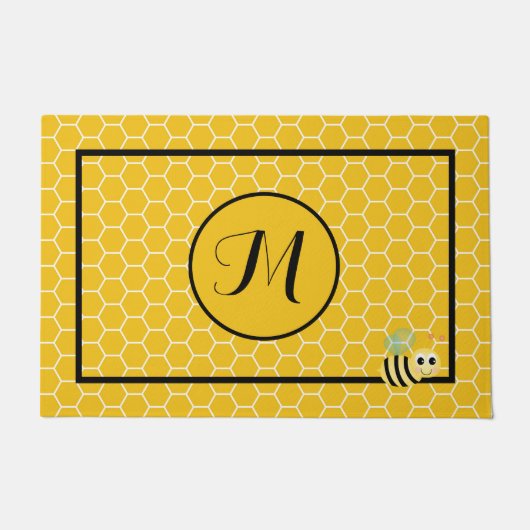 モノグラム24" x 36"ドアマット付きハニカム ドアマット (正面)